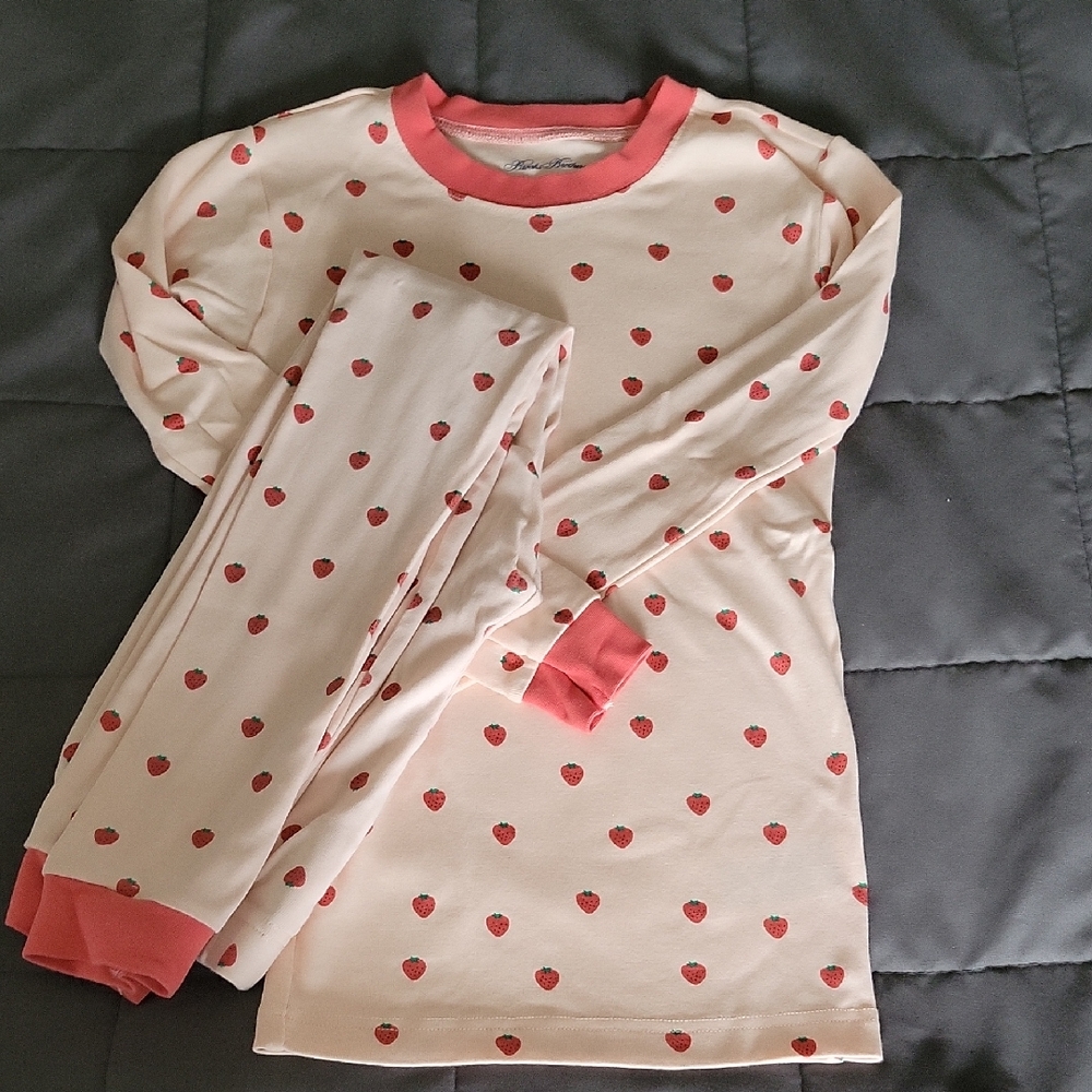 Brooks Brothers Kids Pajama Set with Strawberry Design 100% Cotton